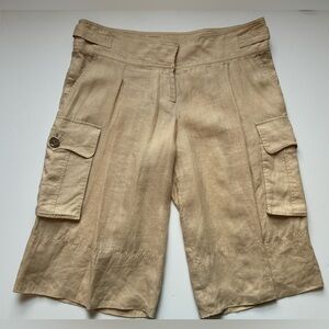 Burberry Cargo Bamboo Bermuda Shorts - Size 12